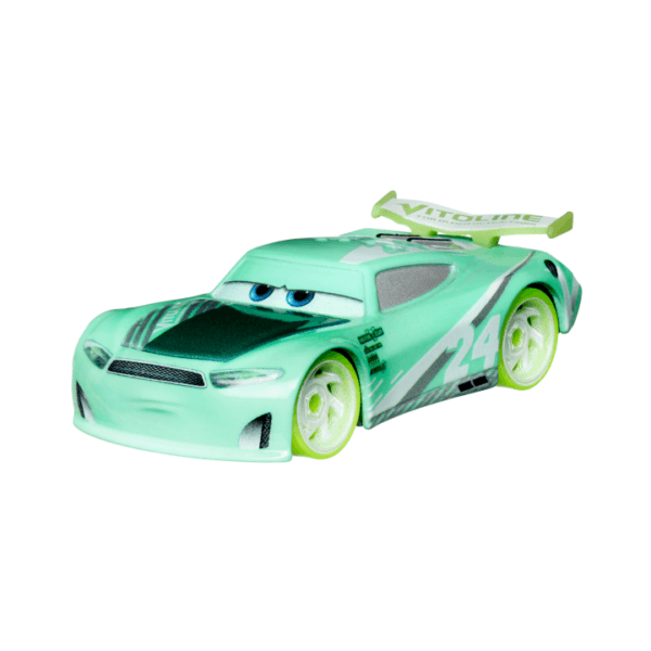 Disney And Pixar Cars Glow Racers Vehicles, Glow-in-The-Dark 1:55 Scale Die-Cast Toy Cars HPG76 - Image 4