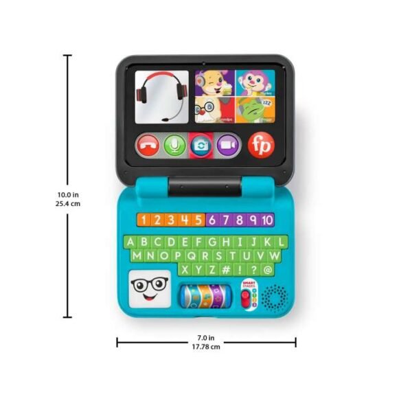 Fisher-Price Laugh & Learn Let's Connect Laptop Baby & Toddler HCF33 - Image 5