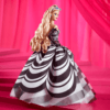 Barbie Signature 65th Anniversary Collectible Doll With Blonde Hair And Black And White Gown HRM58 - Image 5