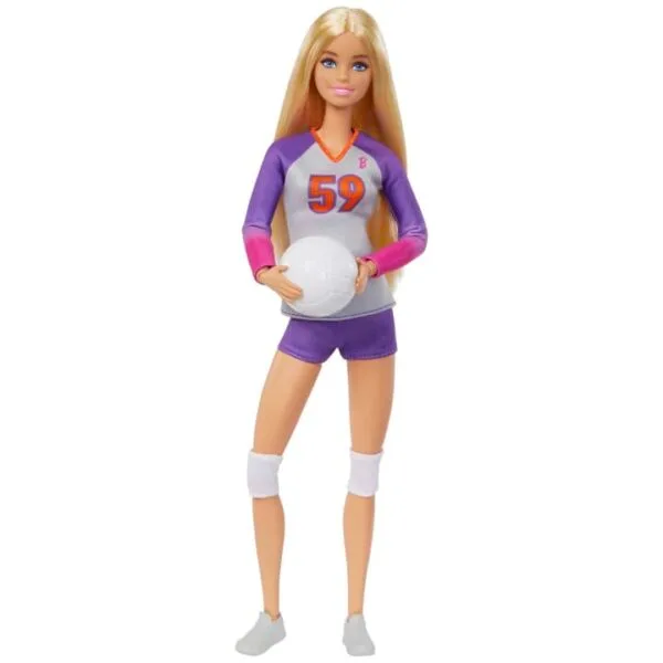 Barbie Doll & Accessories, Made To Move Career Volleyball Player Doll HKT72 - Image 5