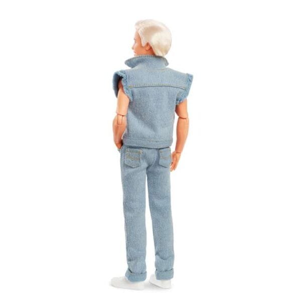 Barbie the Movie Collectible Ken Doll Wearing Denim Matching Set HRF27 - Image 5