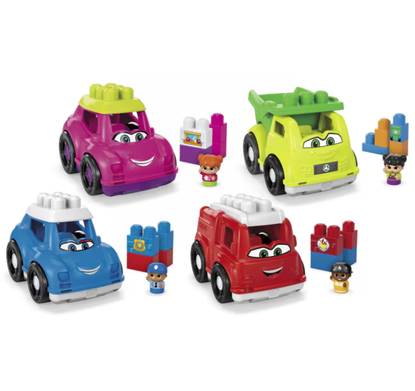 Mega Bloks First Builders Lil' Vehicles Collection Toy Building Blocks For Toddlers Assortment CND62