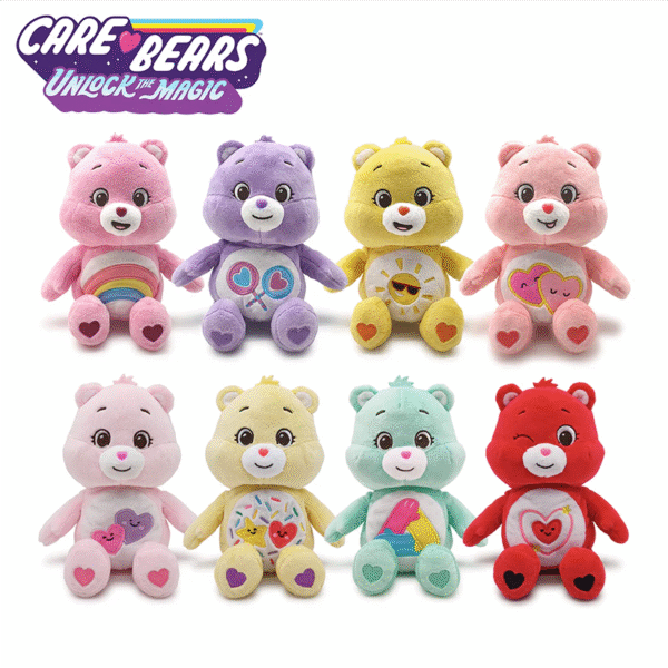 Care Bears 7" Plush Series Cheer | Love A Lot | Sweet Message | Sweet Celebration | Unity | All My Heart
