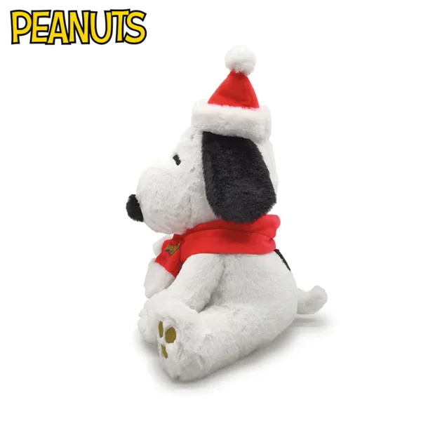 Peanuts 12" Xmas Sitting Snoopy Wearing Cap and Scarf - Image 2