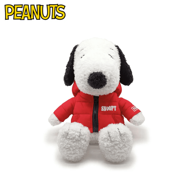 Peanuts 12" Xmas Sitting Snoopy Wearing Winter Jacket - Image 3