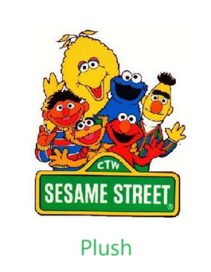 Plush Sesame Street