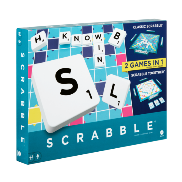 Scrabble® Board Game, Classic Family Word Game With Two Ways To Play For 2-4 Players HWD43