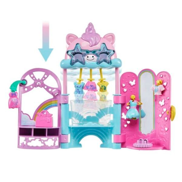 Polly Pocket Glam It Up Style Studio Playset With 2 Dolls, Color Change HKW09 - Image 2