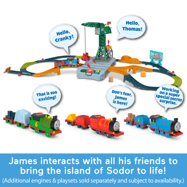 Thomas & Friends Talking Toy Trains Collection Of Motorized Engines With Sounds, Style May Vary HPV71 - Image 2