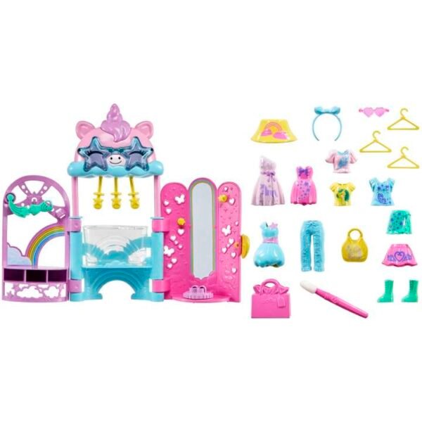Polly Pocket Glam It Up Style Studio Playset With 2 Dolls, Color Change HKW09 - Image 3