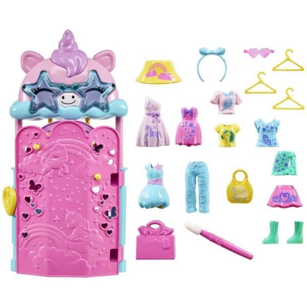 Polly Pocket Glam It Up Style Studio Playset With 2 Dolls, Color Change HKW09 - Image 4