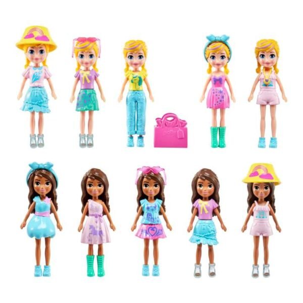 Polly Pocket Glam It Up Style Studio Playset With 2 Dolls, Color Change HKW09 - Image 5