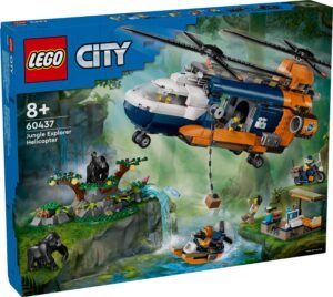 LEGO CITY JUNGLE EXPLORER HELICOPTER AT BASE CAMP (60437)