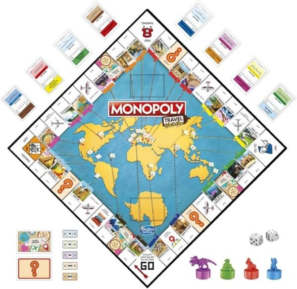 Monopoly Travel World Tour Board Game F4007 - Image 2