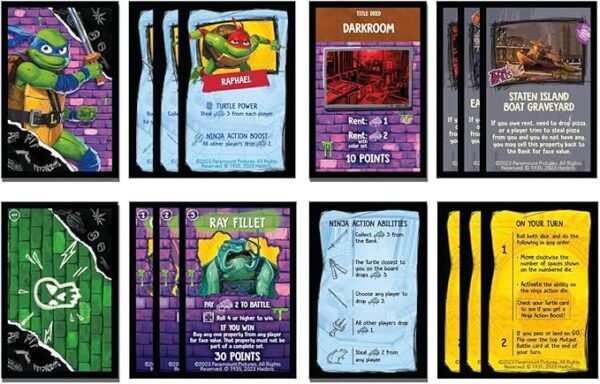 Monopoly Teenage Mutant Ninja Turtles: Mutant Mayhem Edition Board Game F8063 - Image 4