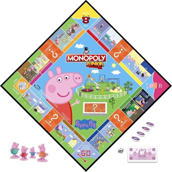 Monopoly Junior Peppa Pig Board Game F1656 - Image 5