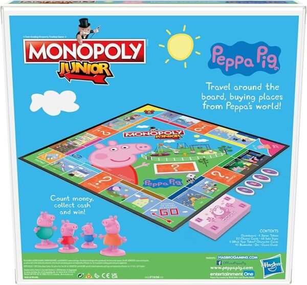Monopoly Junior Peppa Pig Board Game F1656 - Image 6