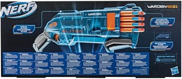 NERF Elite 2.0 Warden DB-8 Blaster E9959 - Image 6