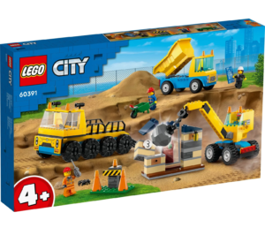 LEGO CITY CONSTRUCTION TRUCKS AND WRECKING BALL CR (60391)