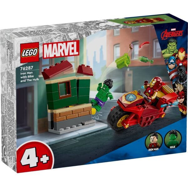 LEGO MARVEL IRON MAN WITH BIKE AND THE HULK (76287)