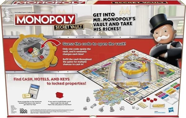 MONOPOLY Secret Vault Board Game F5023 - Image 2