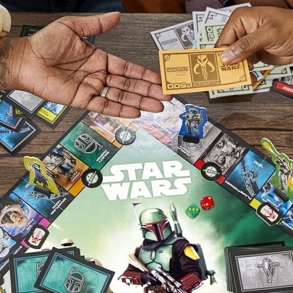 Monopoly Star Wars Boba Fett Edition Board Game F5394 - Image 6