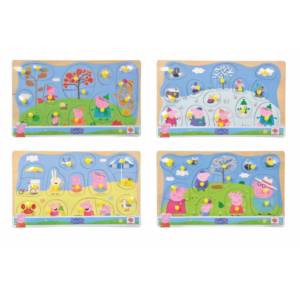 Peppa Pig, Pin Puzzle Game Assortment QSPP009415
