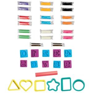 Play-Doh Numbers and Shapes Playset with 17 Tools, Kids Arts and Crafts Toys
