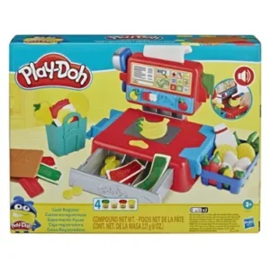 Play-Doh Cash Register Toy with 4 Non-Toxic Play-Doh Colors E6890