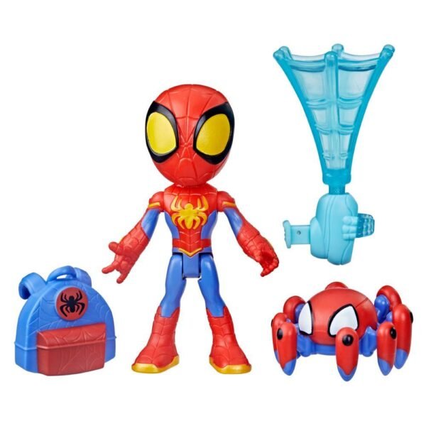 Marvel Spidey and His Amazing Friends Web-Spinners, Spidey Figure, Web-Spinning Accessory F7256