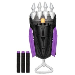 Marvel Mech Strike Mechasaurs Black Panther Sabre Claw Blaster, NERF Blaster with 3 Darts F6678