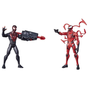Marvel Spider-Man Miles Morales Vs Carnage Battle Packs, 6-Inch-Scale Spider-Man Figure 2-Pack F4988