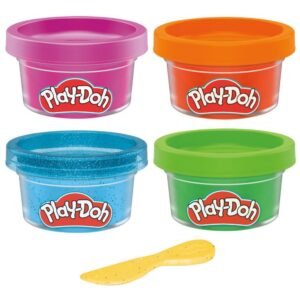 Play-Doh Zoo Mini Color 4-Pack of Modeling Compound with Glitter and Metallic Colors, 1-Ounce Cans, Non-Toxic F7558