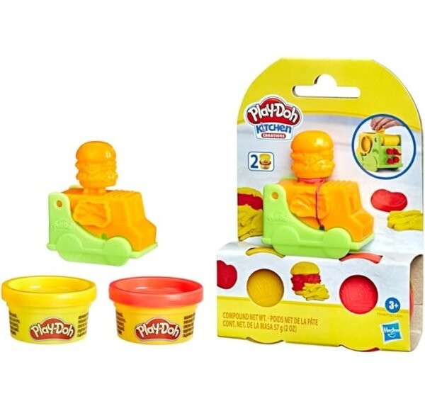 Play-Doh Mini Food Truck Playset, Yellow & Red F5348