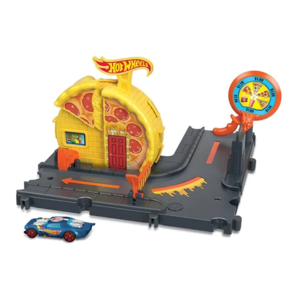 Mattel Hot Wheels City Speedy Pizza Pick-Up HMD53 - Image 4