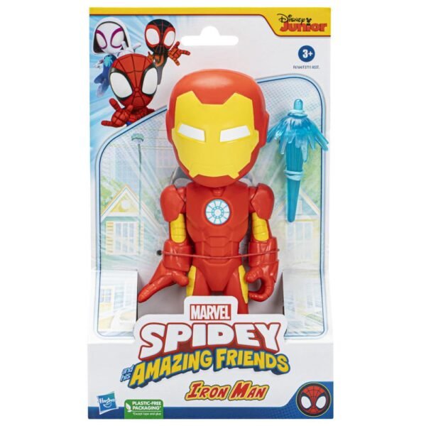 Marvel Spidey and His Amazing Friends Supersized Iron Man Action Figure F6164 - Image 2