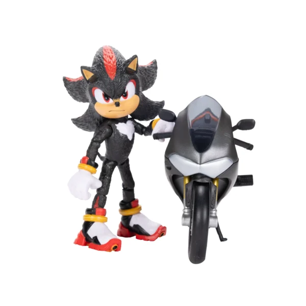 Sonic the Hedgehog 3 Movie 5-Inch Shadow Figure & Motorcycle (424064) - Image 2