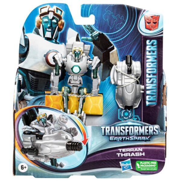 Transformers Toys EarthSpark Warrior Class Terran Thrash Action Figure F6729 - Image 2