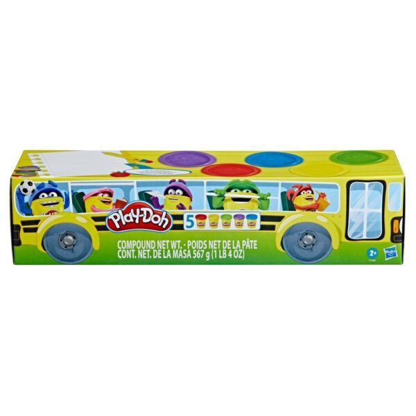 Play-Doh Back to School 5-Pack of Modeling Compound, 4-Ounce Cans, Non-Toxic F7368 - Image 2