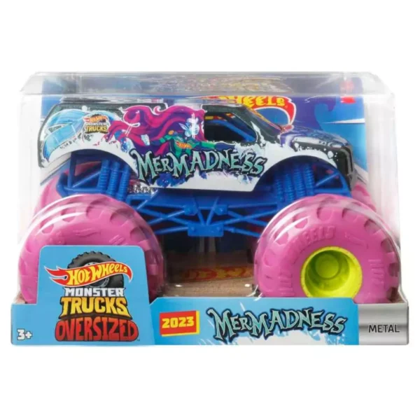 Hot Wheels Monster Trucks, Oversized Monster Truck in 1:24 Scale Assortment HYJ83 - Image 3