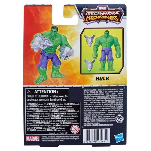 Marvel Mech Strike Mechasaurs Hulk Action Figure F6594 - Image 3