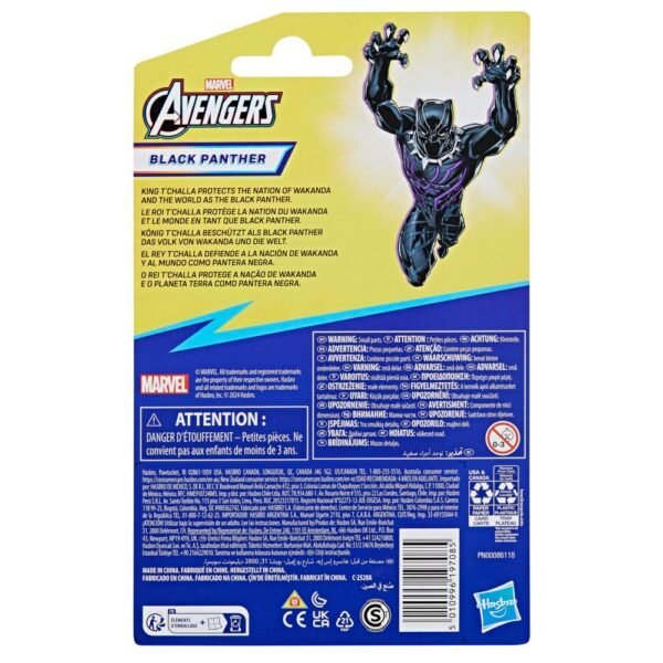 Marvel Avengers Epic Hero Series Black Panther 4" Action Figure F9336 - Image 3