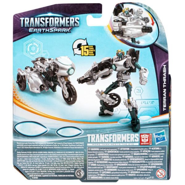 Transformers Toys EarthSpark Warrior Class Terran Thrash Action Figure F6729 - Image 3