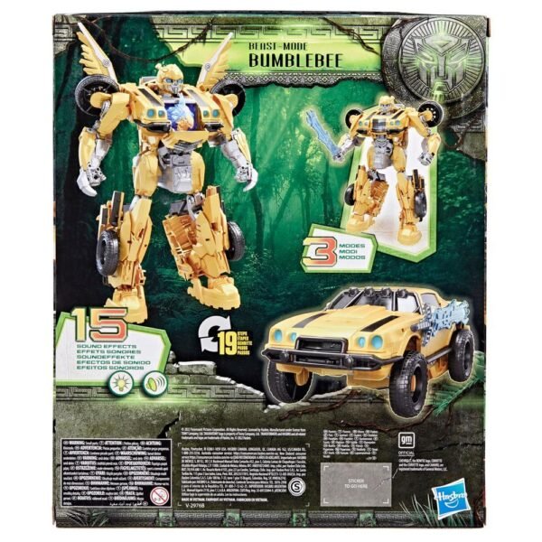 Transformers Toys Transformers: Rise of the Beasts Movie, Beast-Mode Bumblebee Action Figure F4055 - Image 3