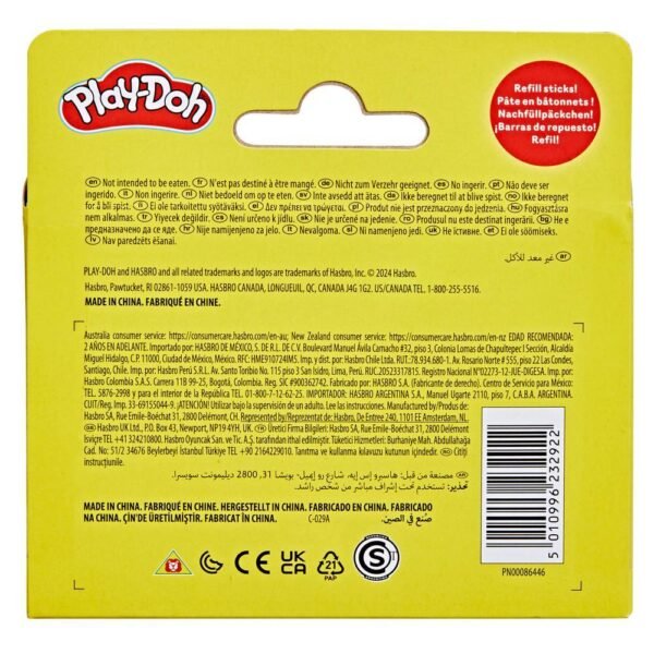 Play-Doh Essential Colors 10 Pack of Refill Sticks, Kids Arts and Crafts Toys, 2+ F9817 - Image 3