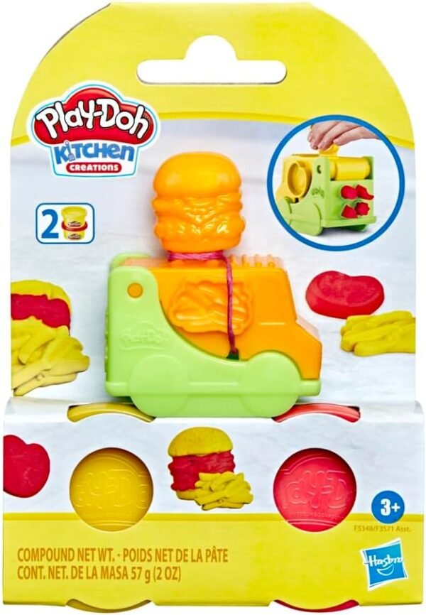 Play-Doh Mini Food Truck Playset, Yellow & Red F5348 - Image 3