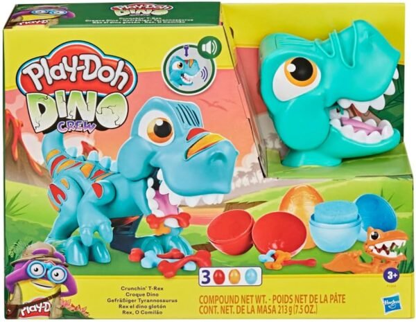 Play-Doh Crunching T Rex & Dinosaur Theme 13-Pack of Non-Toxic Modeling Compound F1504 - Image 3