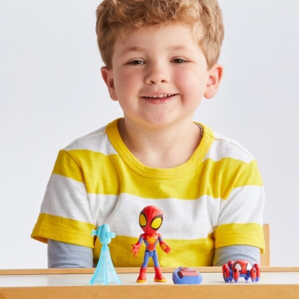 Marvel Spidey and His Amazing Friends Web-Spinners, Spidey Figure, Web-Spinning Accessory F7256 - Image 4