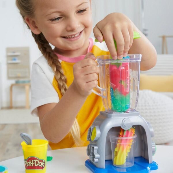 Play-Doh Swirlin' Smoothies Toy Blender Playset, Play Kitchen Toys F9142 - Image 4