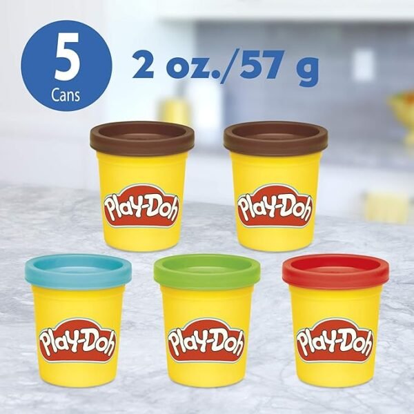 Play-Doh Kitchen Creations Candy Delight Playset with 5 Non-Toxic Play-Doh Cans E9844 - Image 4